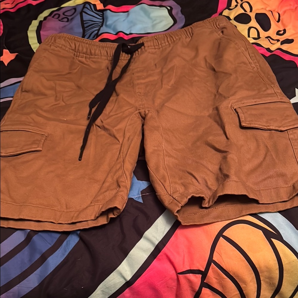 Men's Brown Cargo Shorts